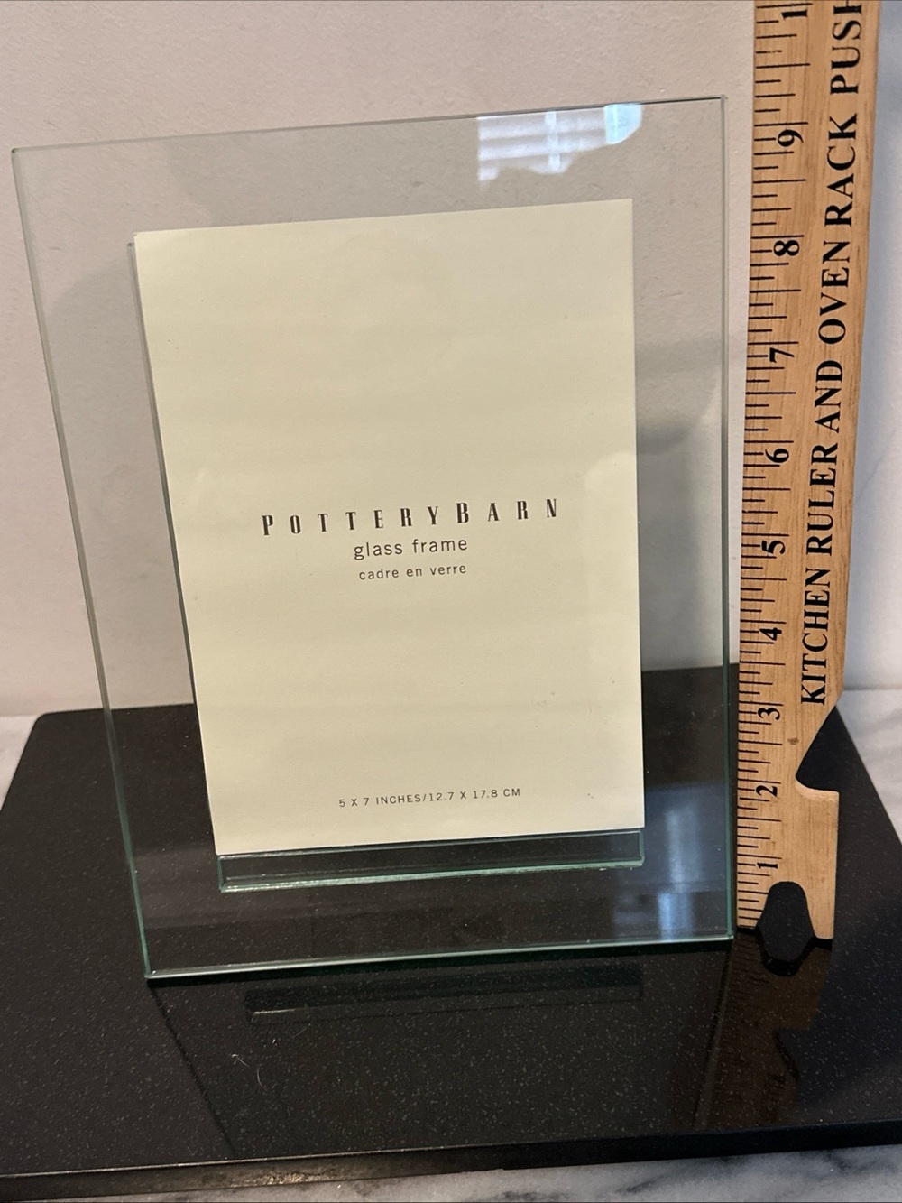 Pottery Barn Glass Photo Frame 5x7” photo NEW no box - Picture 8 of 10